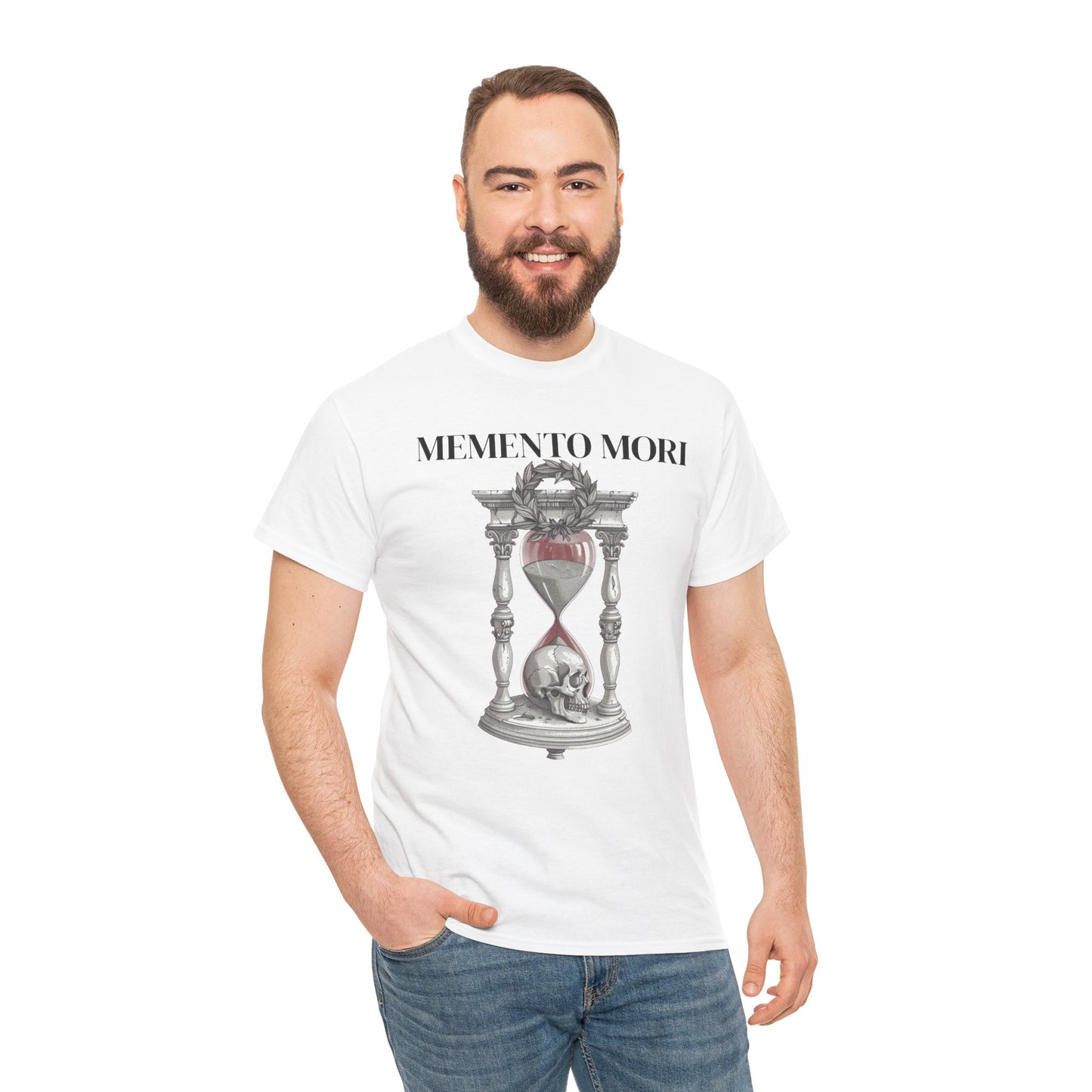 Memento Mori Wooden Wall Clock Daily Stoic Reminder