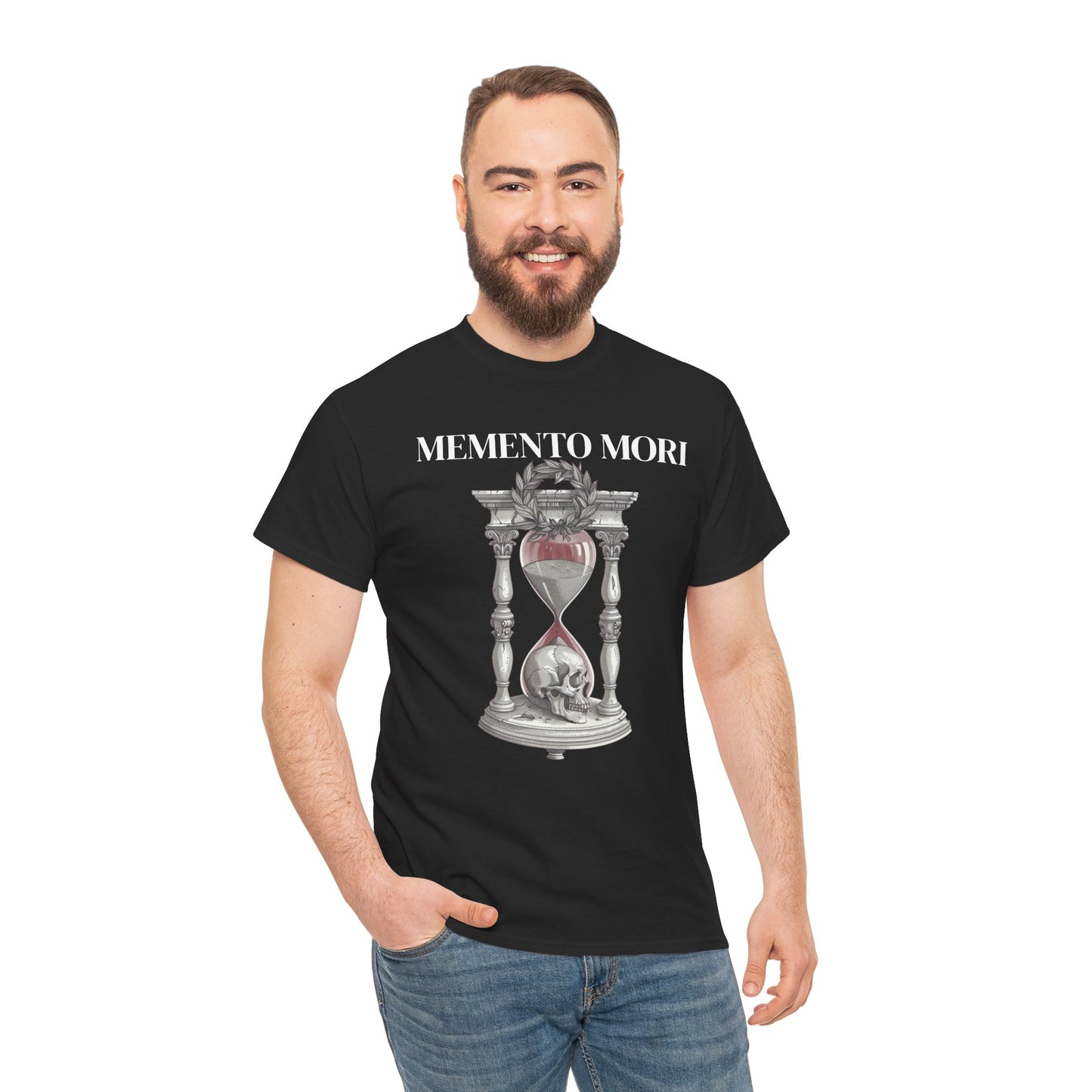 Memento Mori Wooden Wall Clock Daily Stoic Reminder