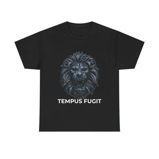 Tempus Fugit Lion T-Shirt Stoic Graphic Tee