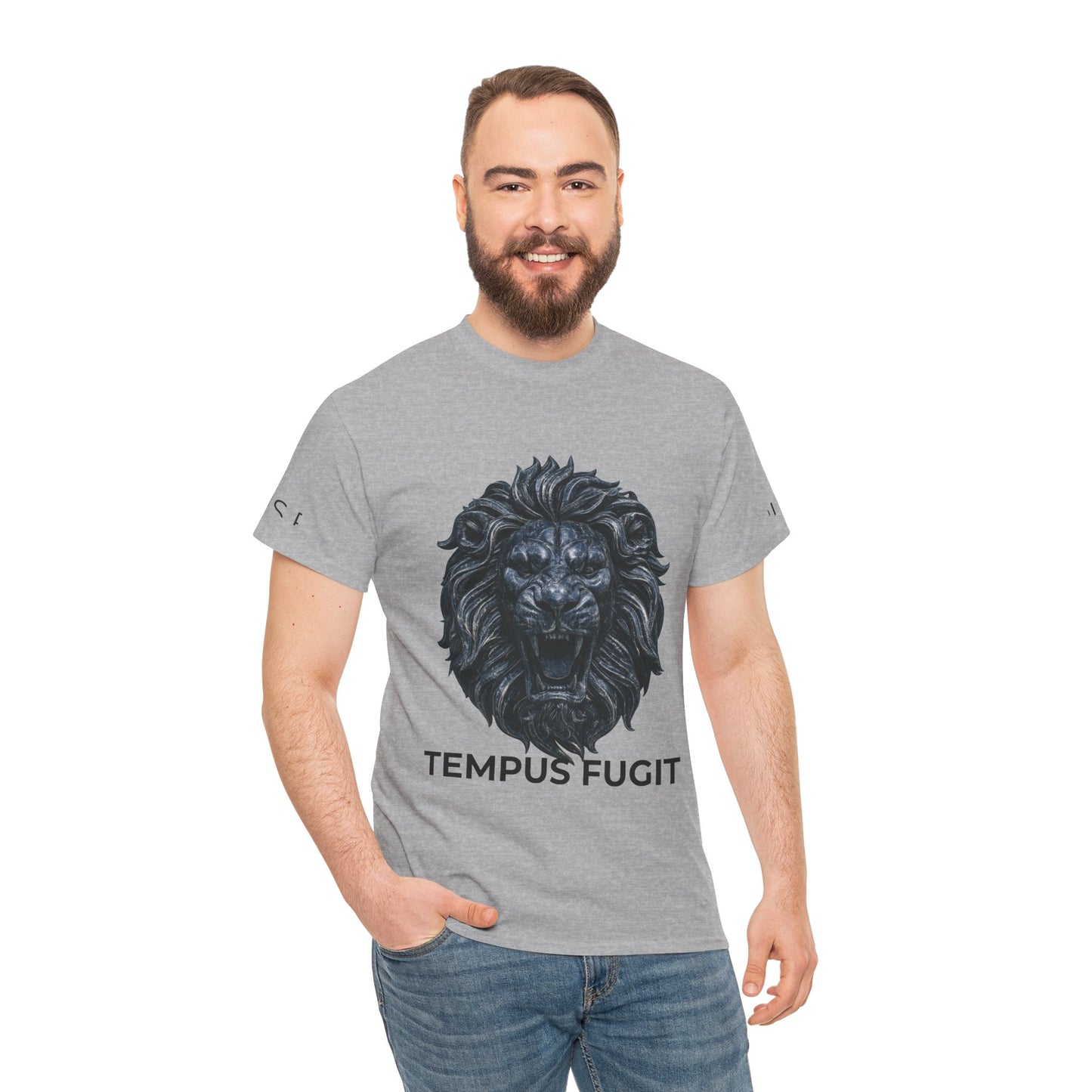 Tempus Fugit Lion T-Shirt Stoic Graphic Tee